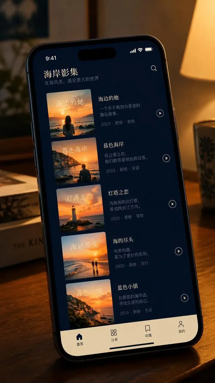 番茄短剧入口 APP 剧集列表 番茄短剧入口 APP 剧集列表界面,深蓝背景搭配晚霞橘封面